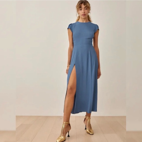 Reformation Dresses & Skirts - Reformation Gavin Dress in Morning Glory Blue